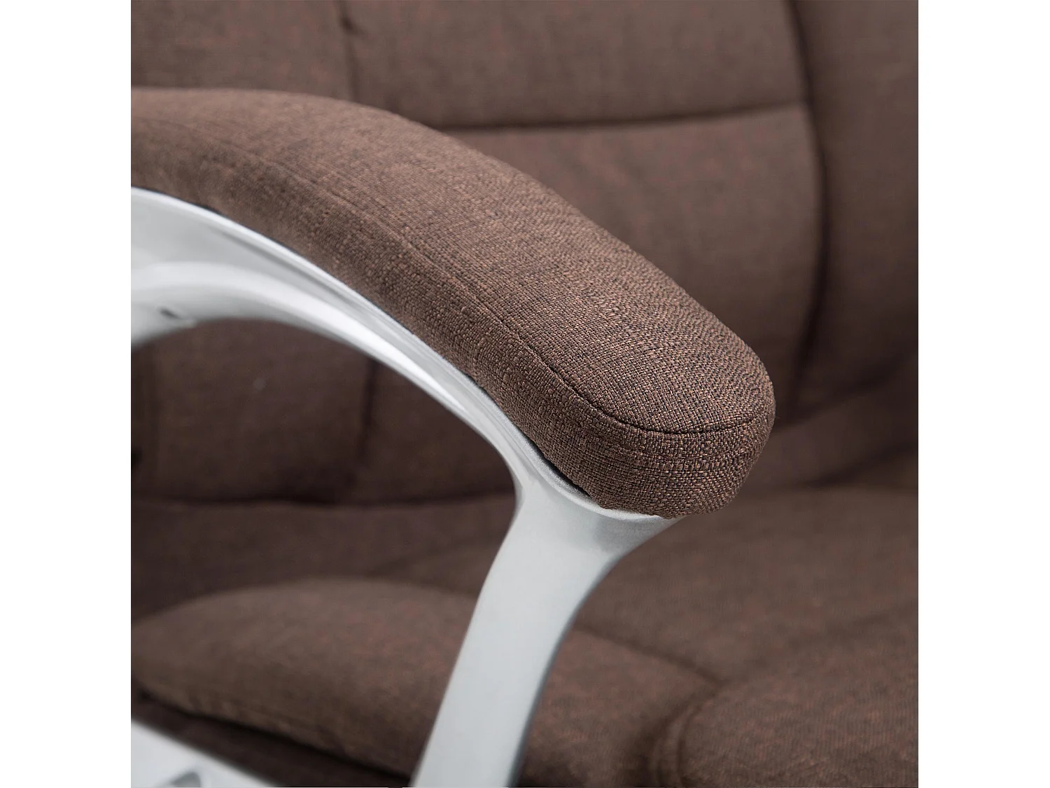 Chaise de bureau - Tissu & Plastique - Marron - Texas V2