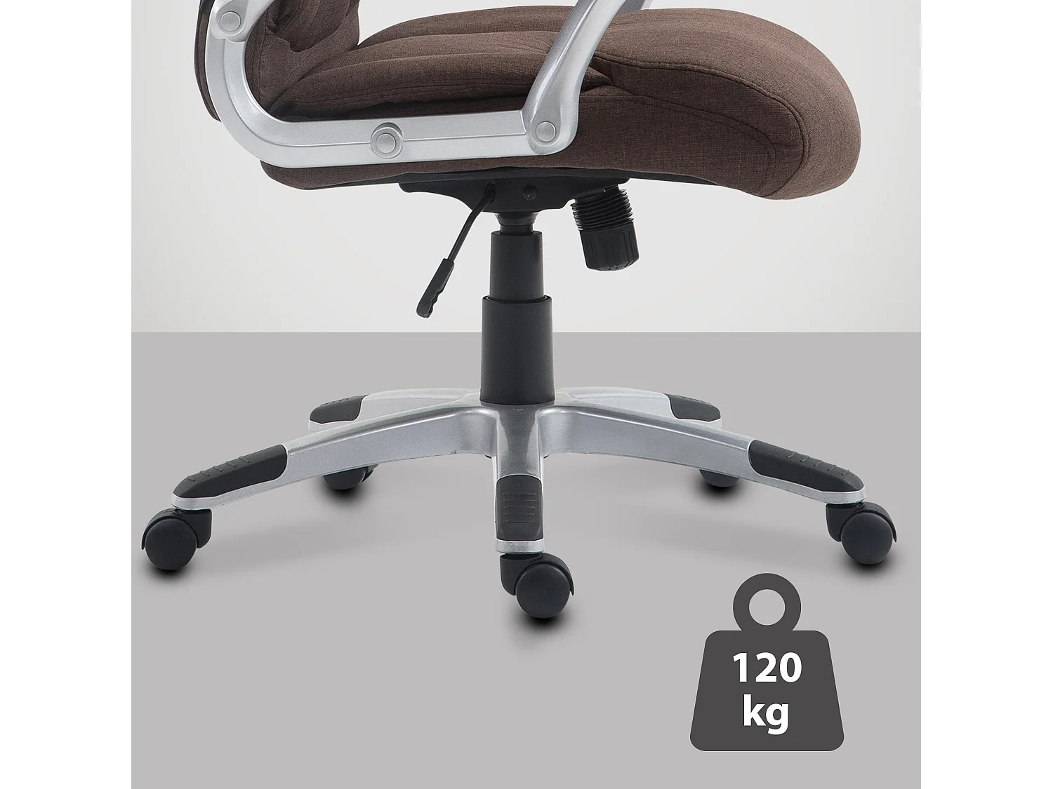 Chaise de bureau - Tissu & Plastique - Marron - Texas V2