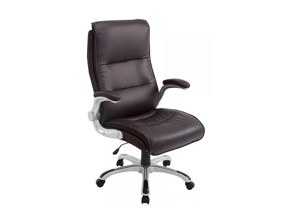Chaise de bureau - Similicuir & Plastique - Marron - BIG Villach
