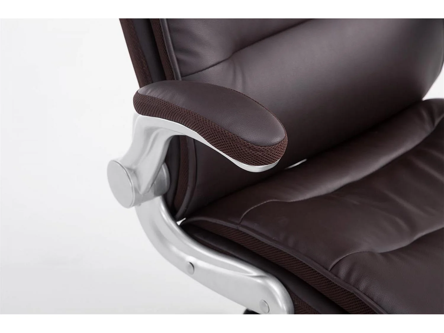 Chaise de bureau - Similicuir & Plastique - Marron - BIG Villach