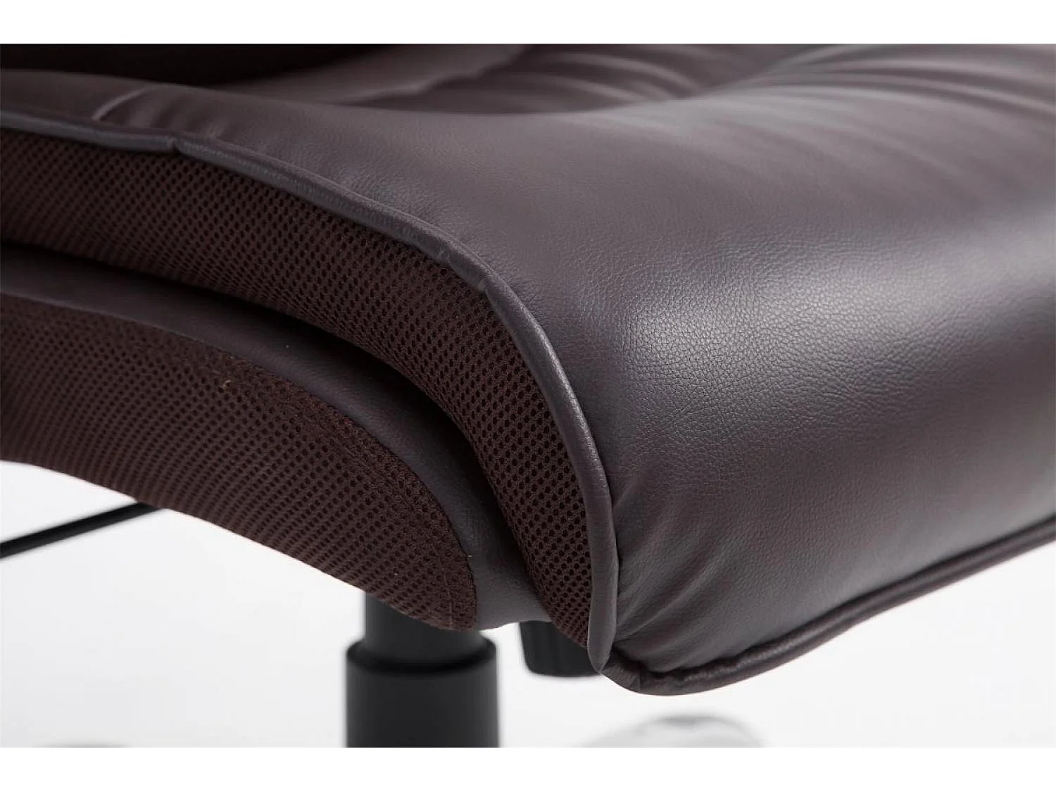 Chaise de bureau - Similicuir & Plastique - Marron - BIG Villach