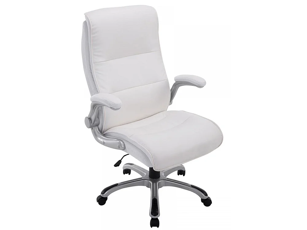 Chaise de bureau - Similicuir & Plastique - Blanc - BIG Villach