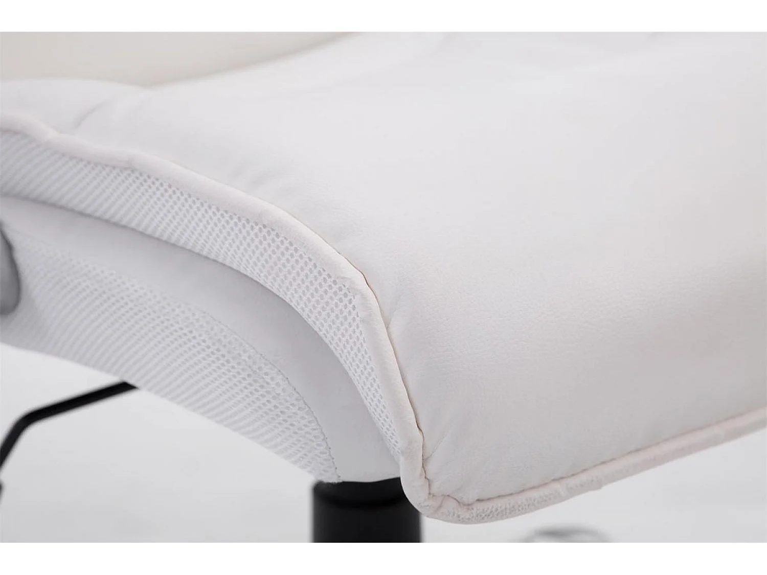 Chaise de bureau - Similicuir & Plastique - Blanc - BIG Villach