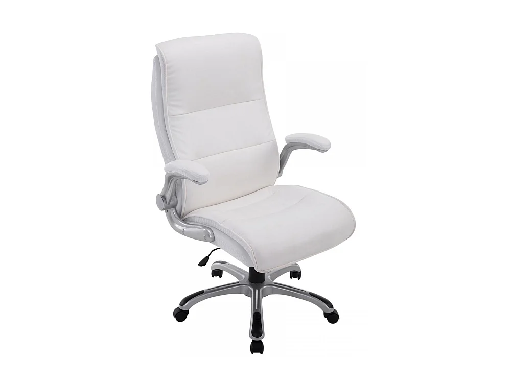 Chaise de bureau - Similicuir & Plastique - Blanc - BIG Villach