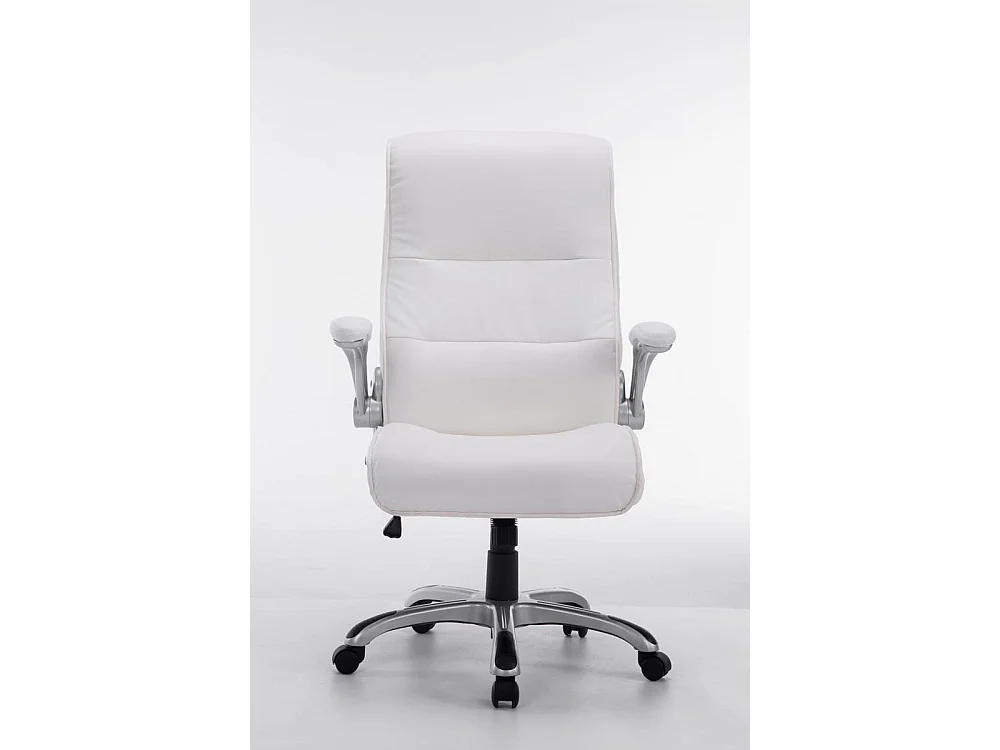 Chaise de bureau - Similicuir & Plastique - Blanc - BIG Villach