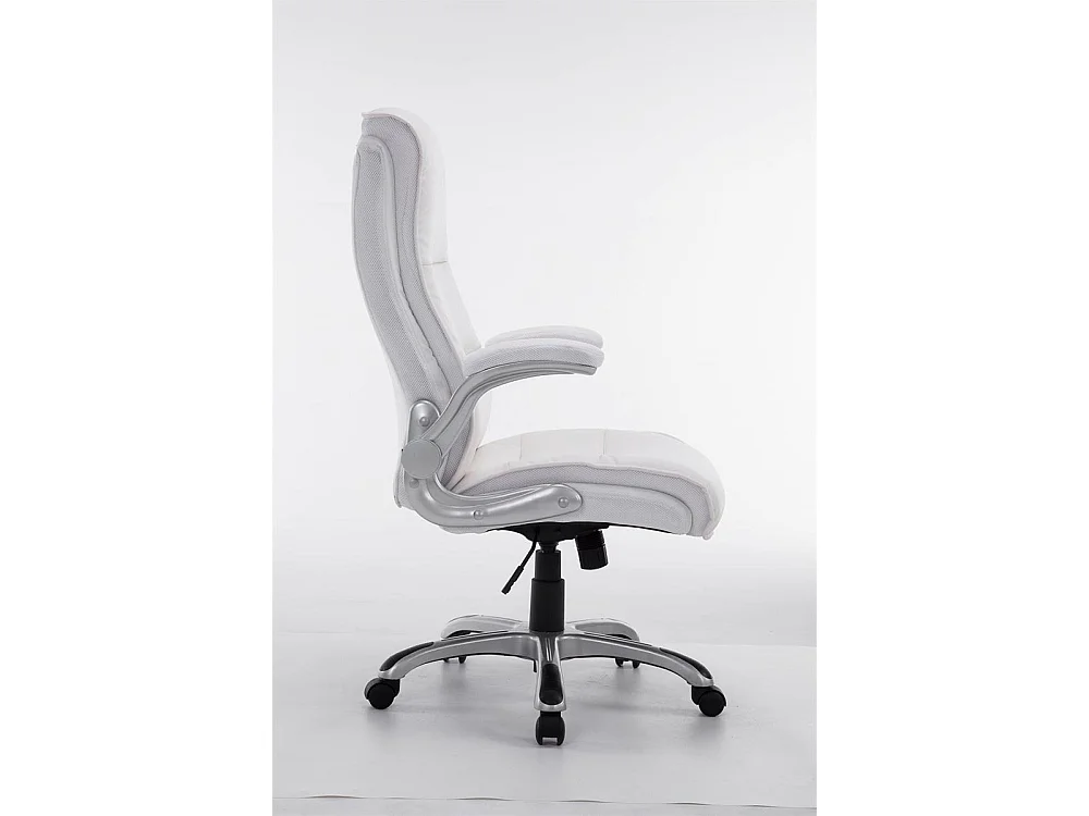 Chaise de bureau - Similicuir & Plastique - Blanc - BIG Villach