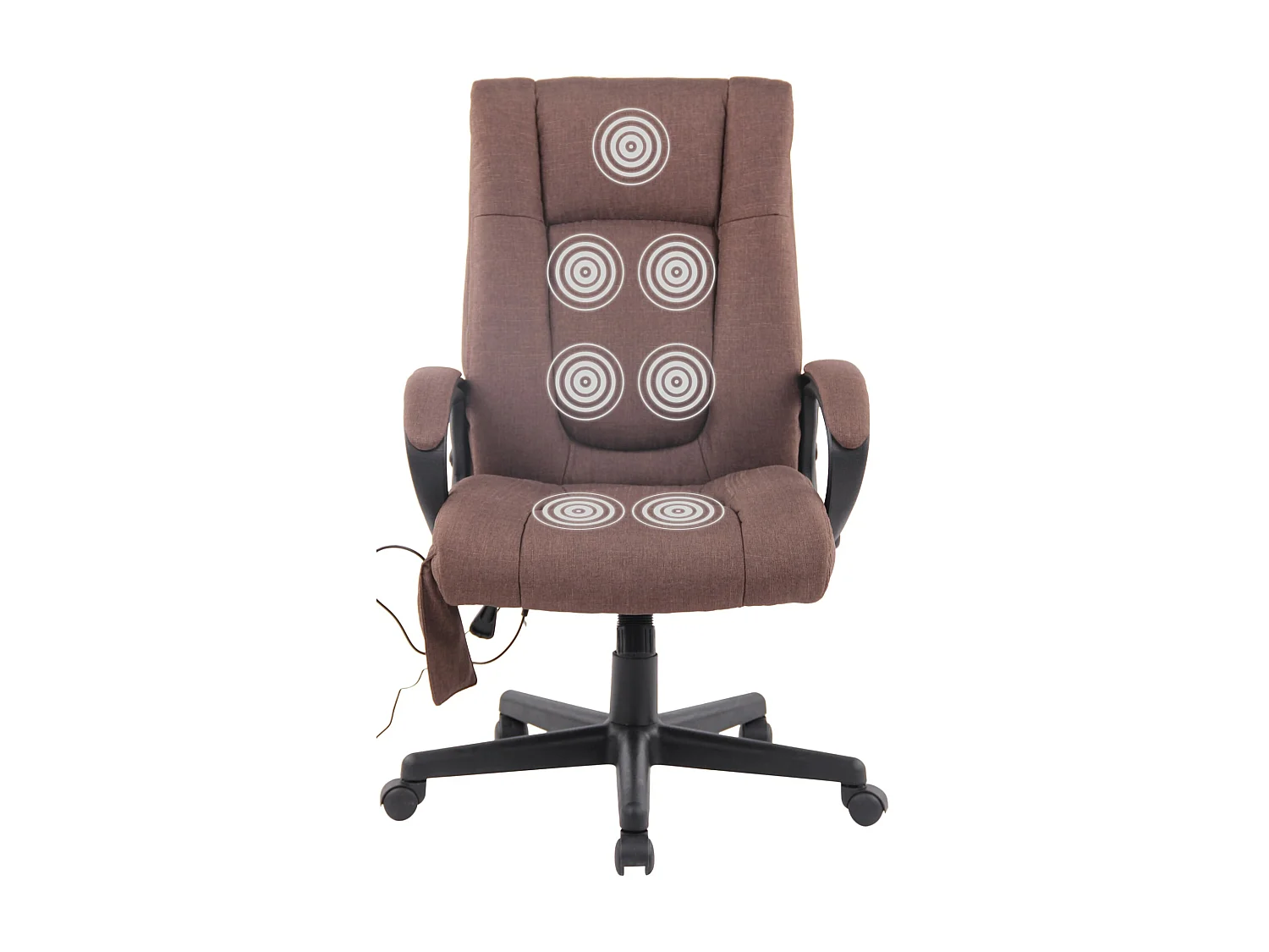 Chaise de bureau - Tissu & Plastique - Marron - XL Sparta XM