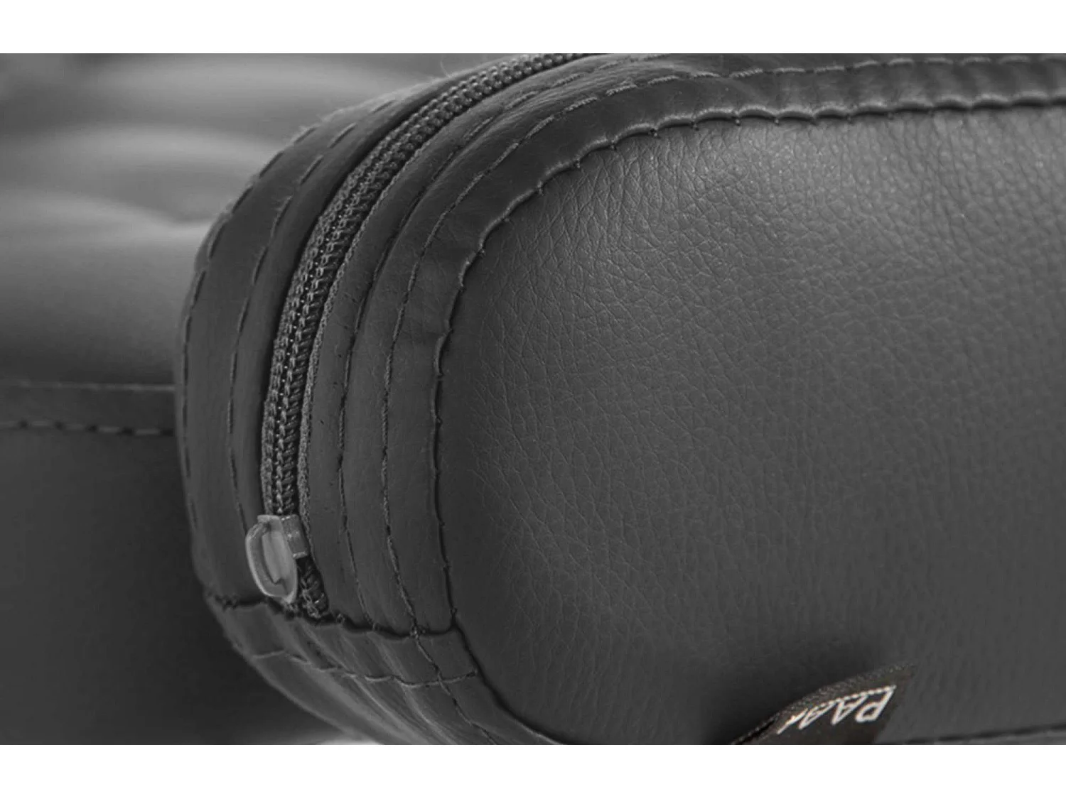 Chaise de bureau - Similicuir & Métal chromé - Noir - Dublin