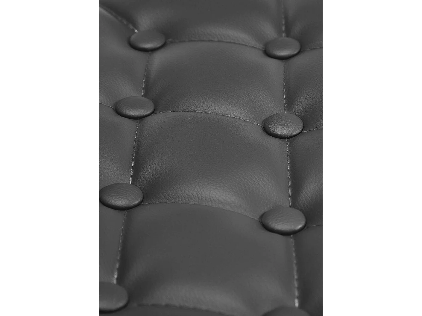 Chaise de bureau - Similicuir & Métal chromé - Noir - Dublin