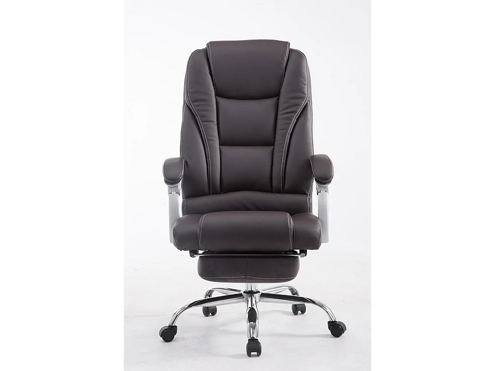 Bureaustoel - Kunstleer & Metaal in chroomoptiek - bruin - Pacific