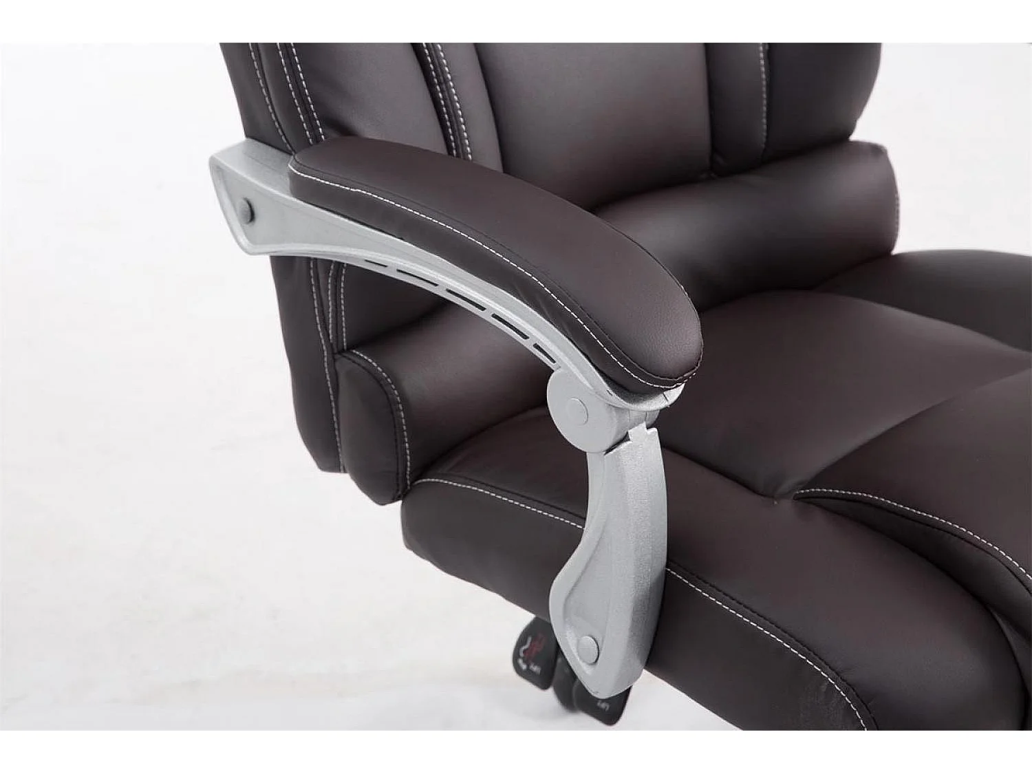 Bureaustoel - Kunstleer & Metaal in chroomoptiek - bruin - Pacific