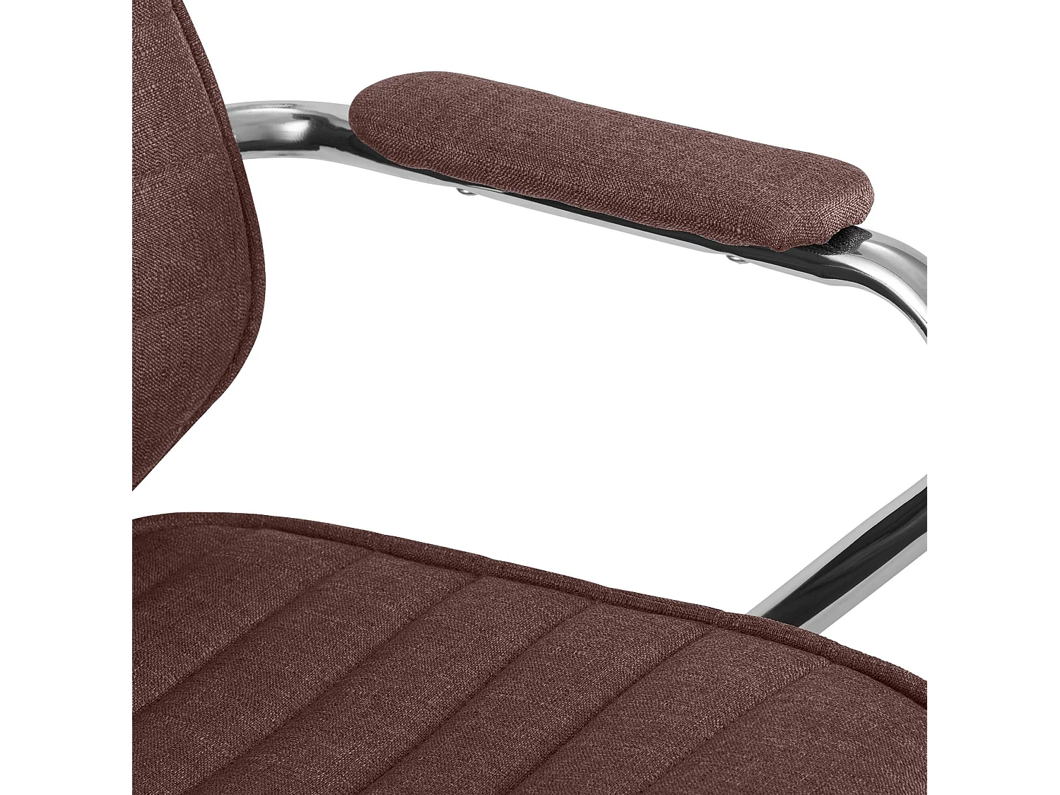 Chaise de bureau - Tissu - Marron - Rako