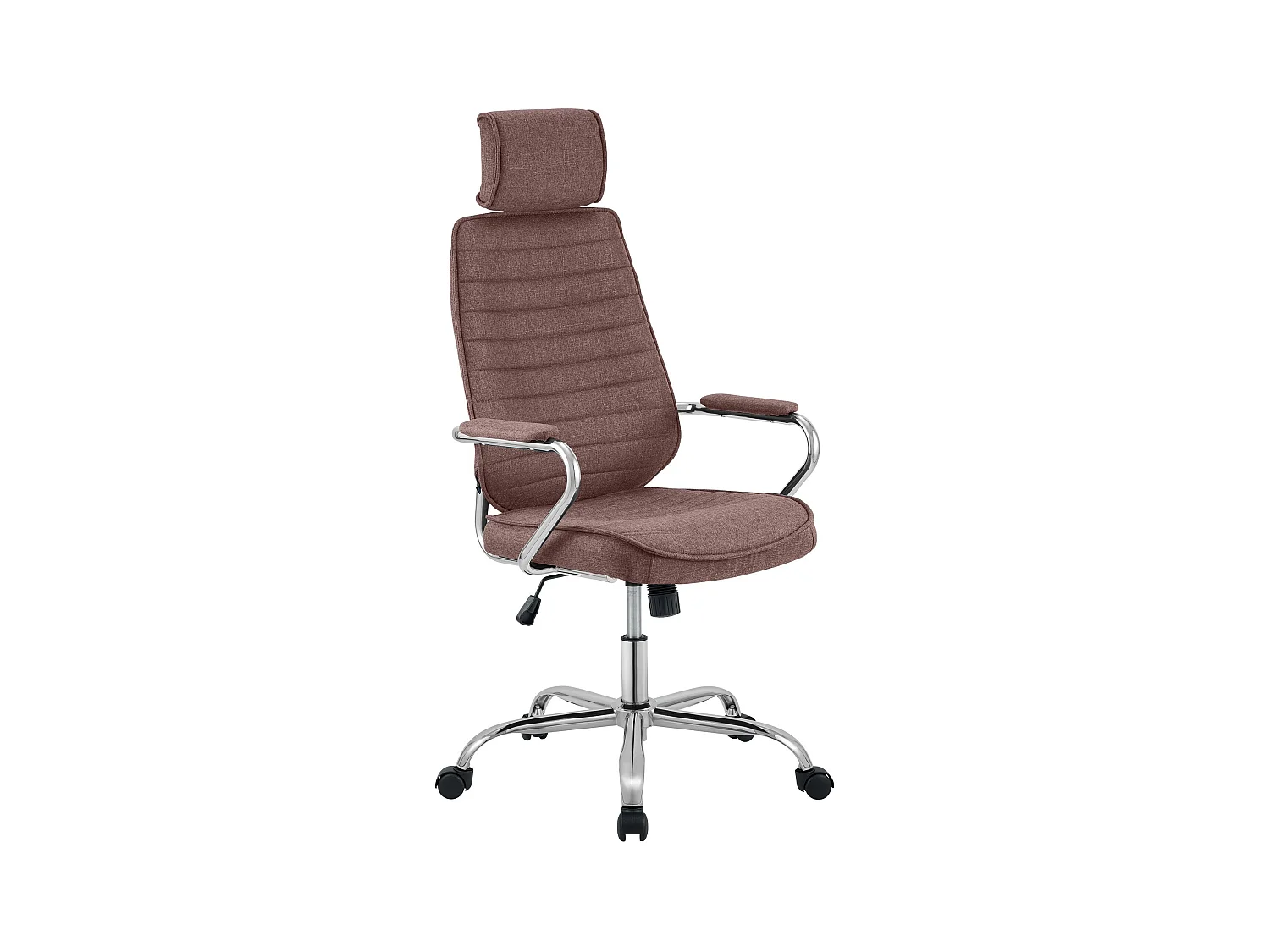 Chaise de bureau - Tissu - Marron - Rako