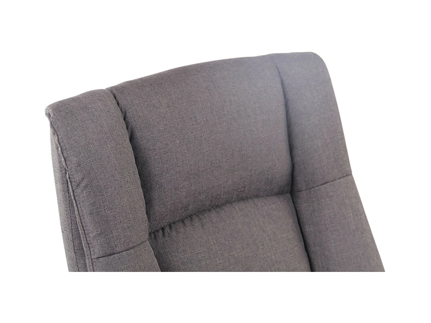 Chaise de bureau - Tissu & Plastique - Gris foncé - XL Sparta XM
