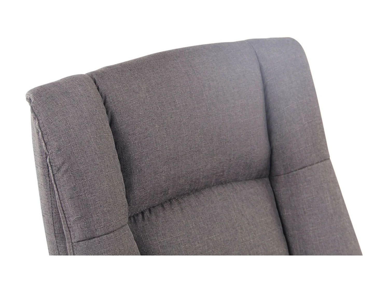 Chaise de bureau - Tissu & Plastique - Gris foncé - XL Sparta XM