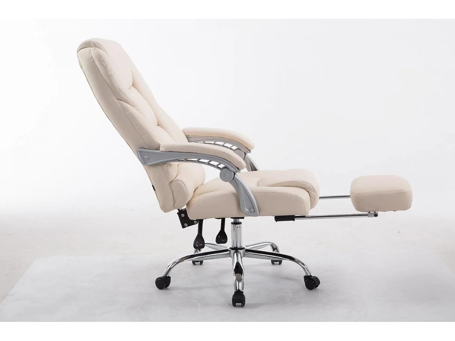 Chaise de bureau - Similicuir - Crème - Pacific