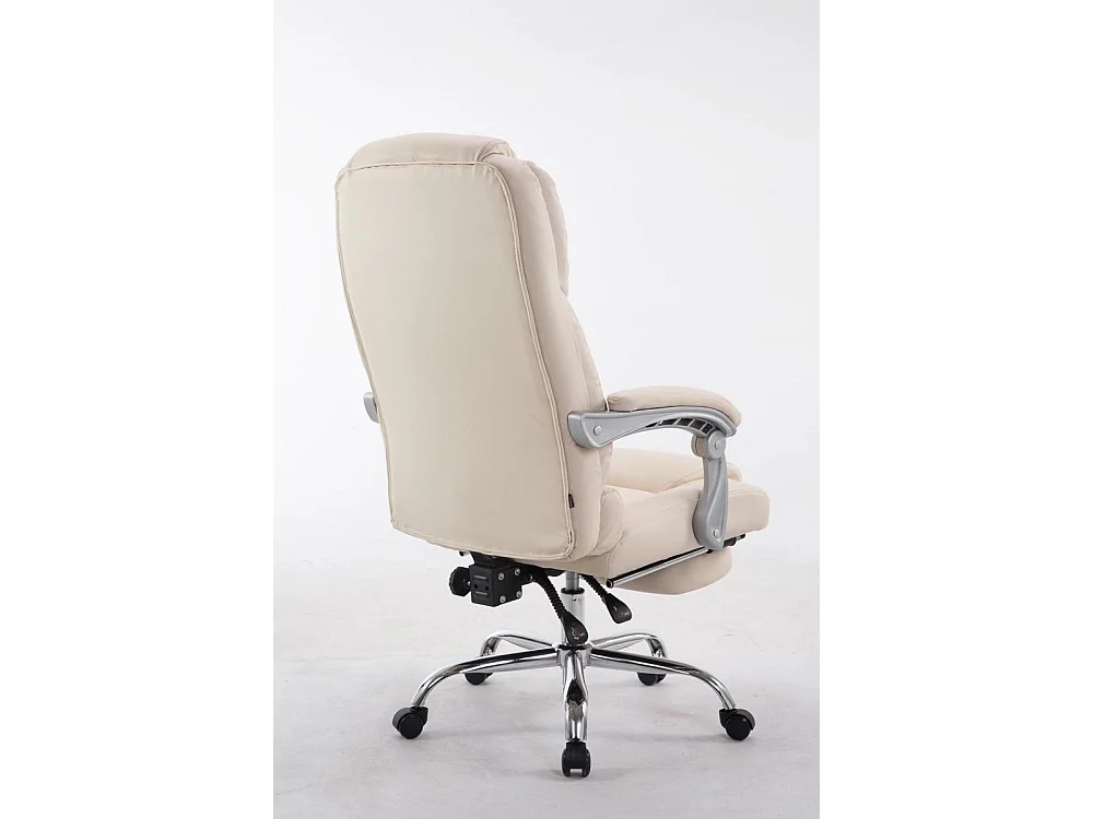 Chaise de bureau - Similicuir - Crème - Pacific