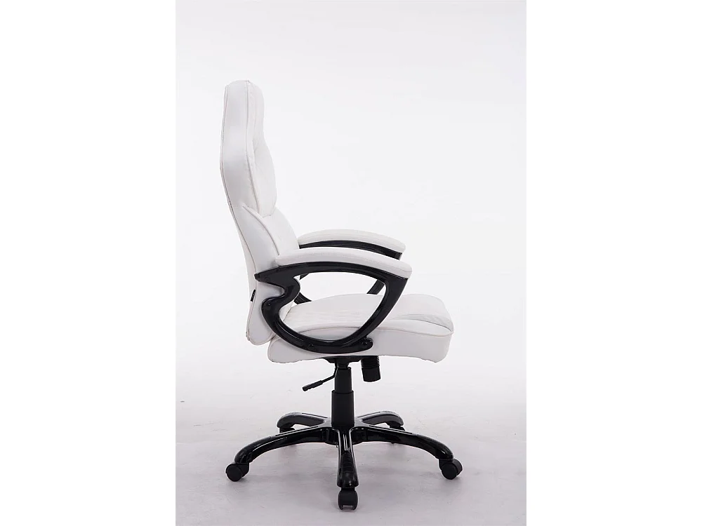 Chaise de bureau - Similicuir & Plastique - Blanc - BIG XXX