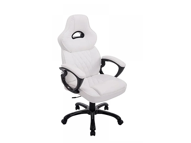 Chaise de bureau - Similicuir & Plastique - Blanc - BIG XXX