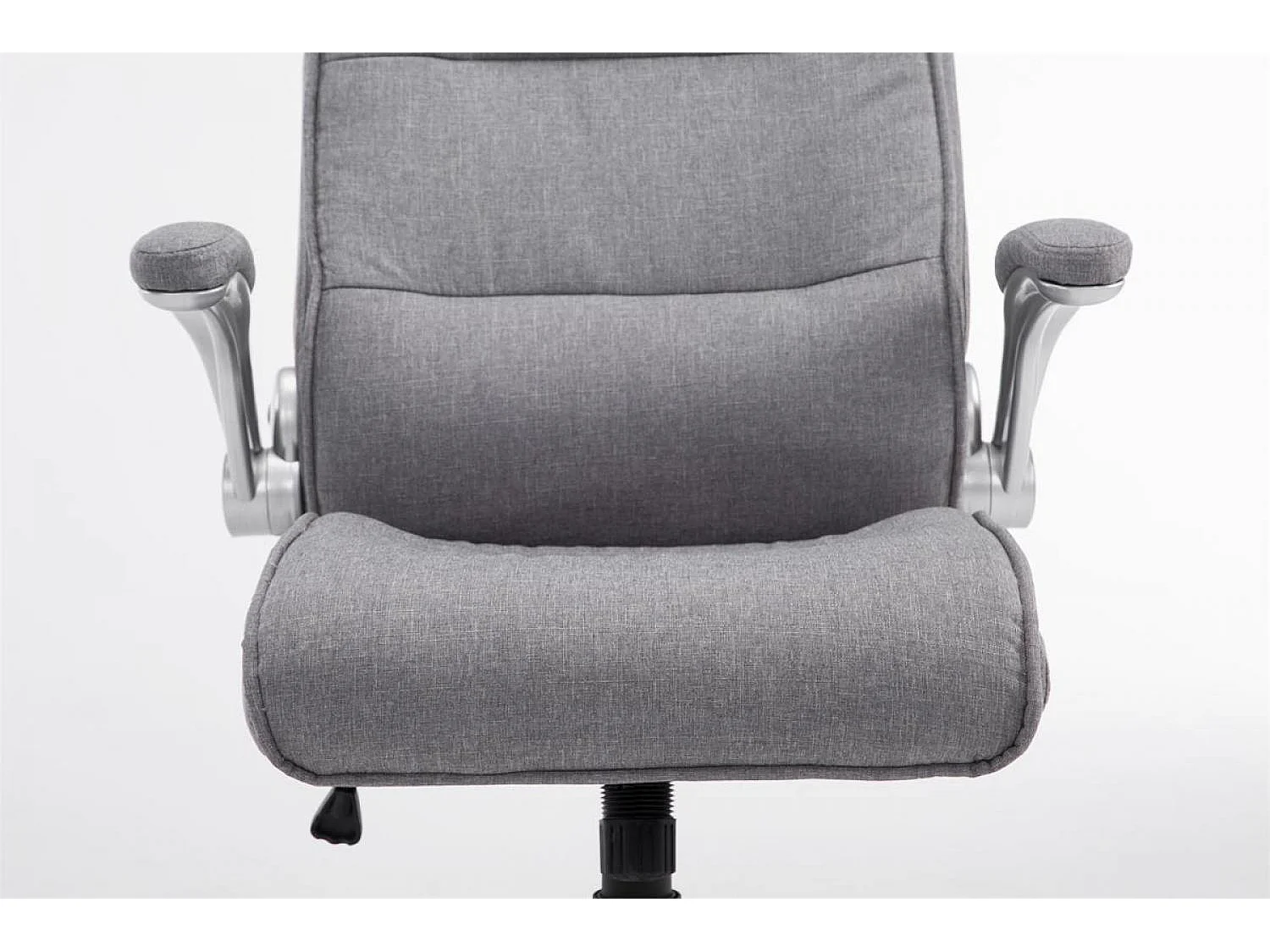 Chaise de bureau - Tissu & Plastique - Gris clair - BIG Villach