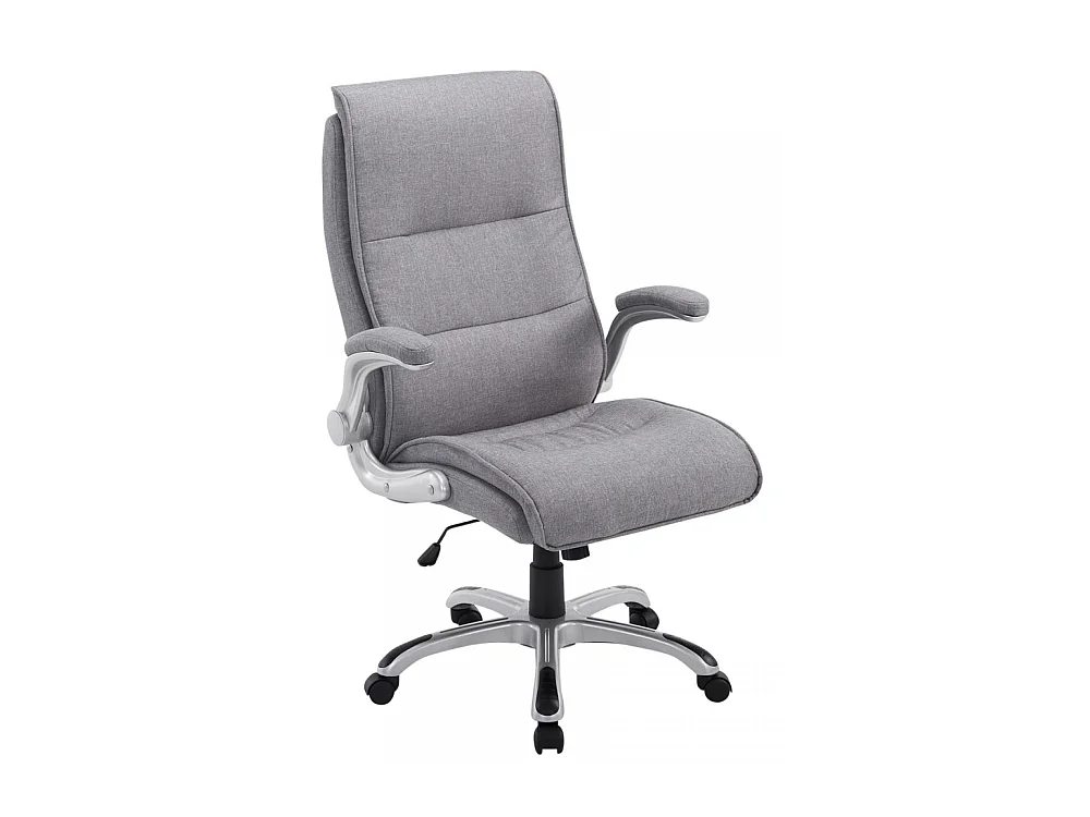 Chaise de bureau - Tissu & Plastique - Gris clair - BIG Villach