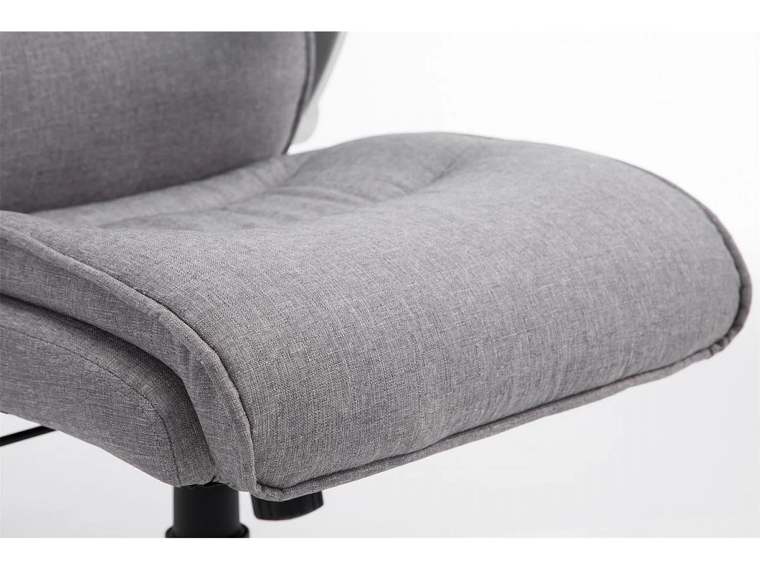 Chaise de bureau - Tissu & Plastique - Gris clair - BIG Villach