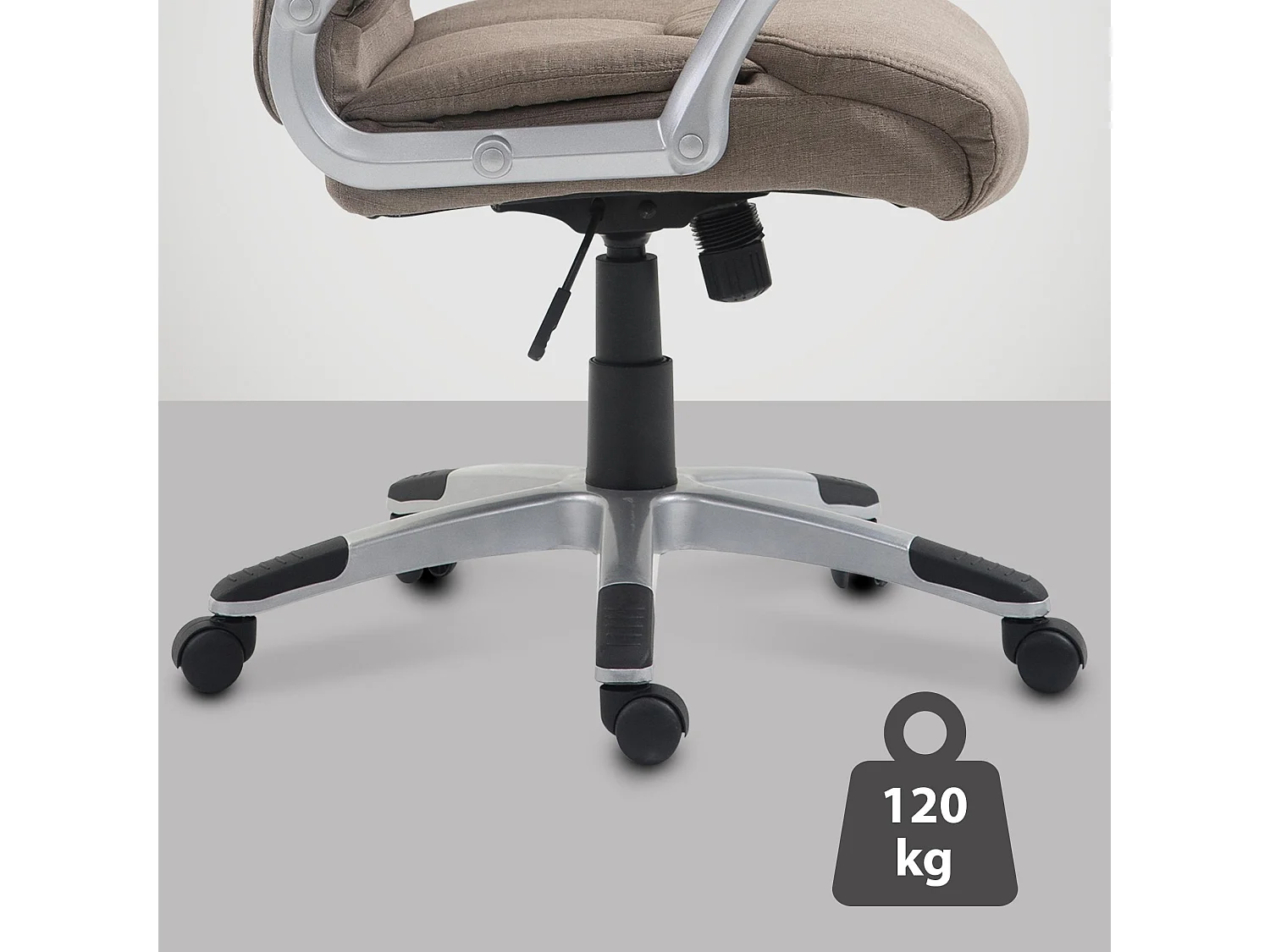 Bureaustoel - Stof & Kunststof - taupe - Texas V2