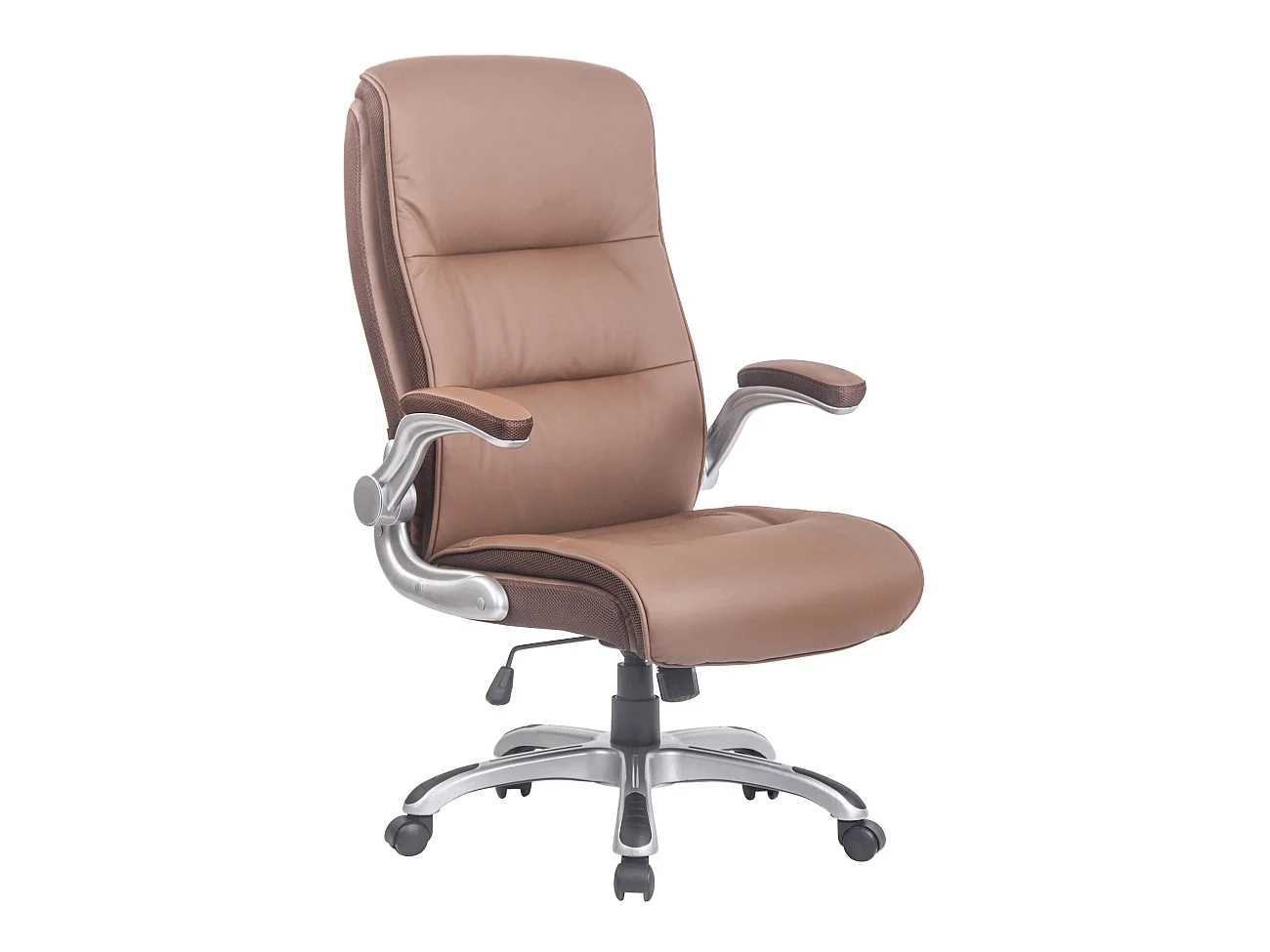 Chaise de bureau - Similicuir & Plastique - Marron clair - BIG Villach