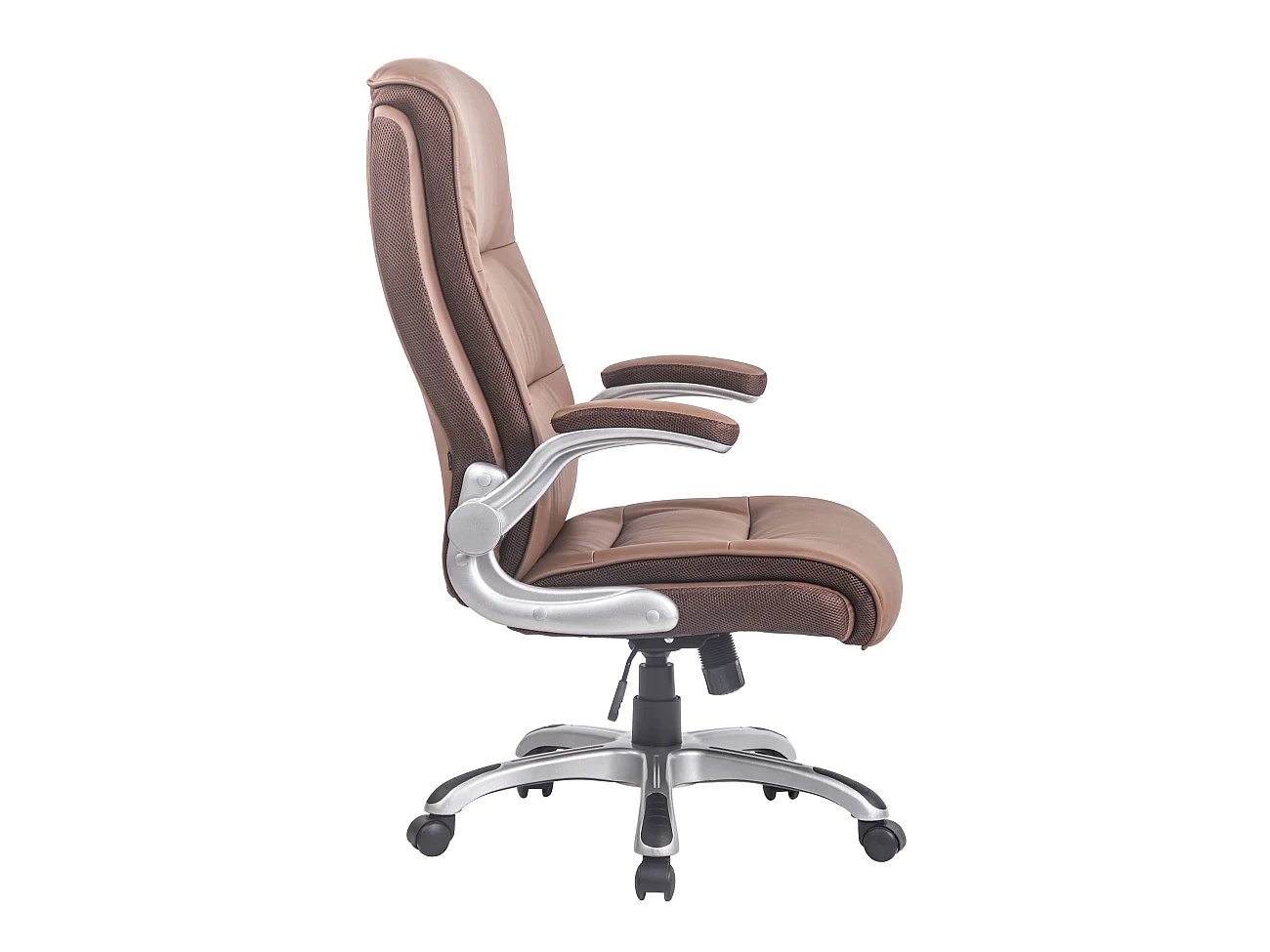 Chaise de bureau - Similicuir & Plastique - Marron clair - BIG Villach