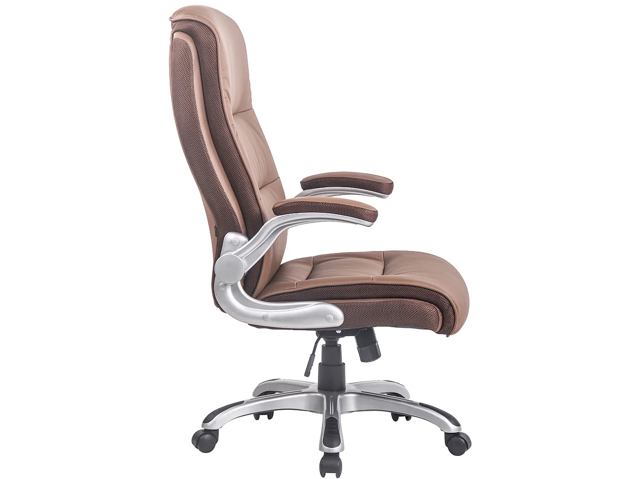 Chaise de bureau - Similicuir & Plastique - Marron clair - BIG Villach