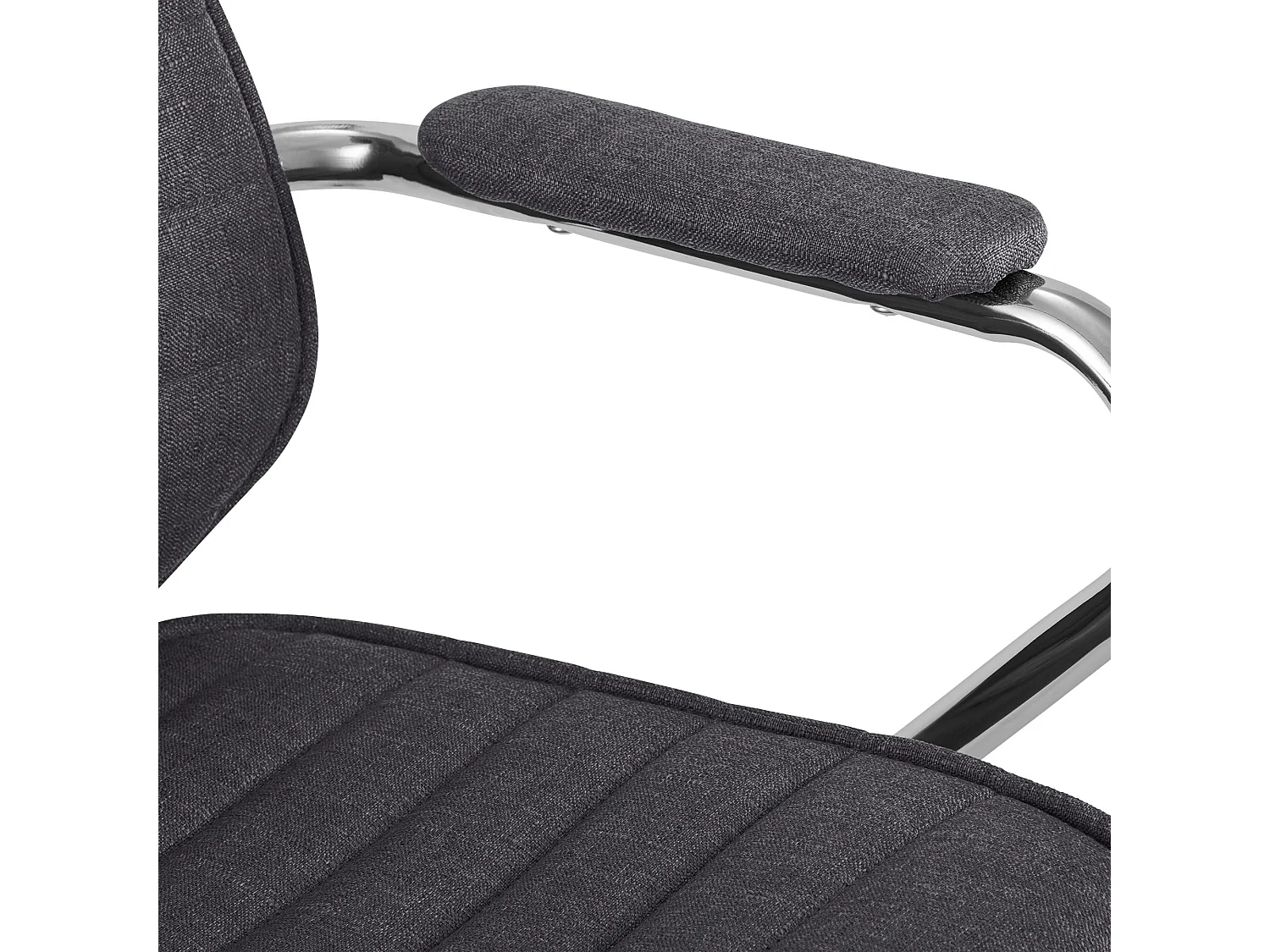 Chaise de bureau - Tissu - Gris foncé - Rako