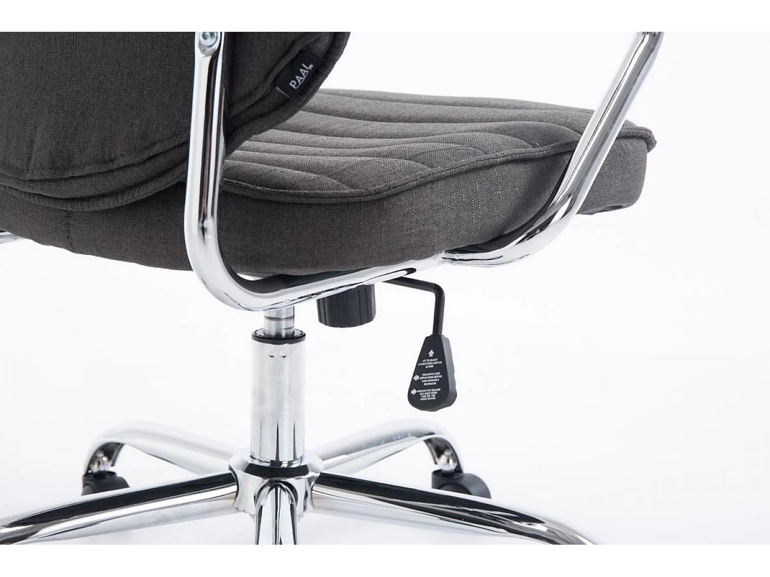 Chaise de bureau - Tissu - Gris foncé - Rako