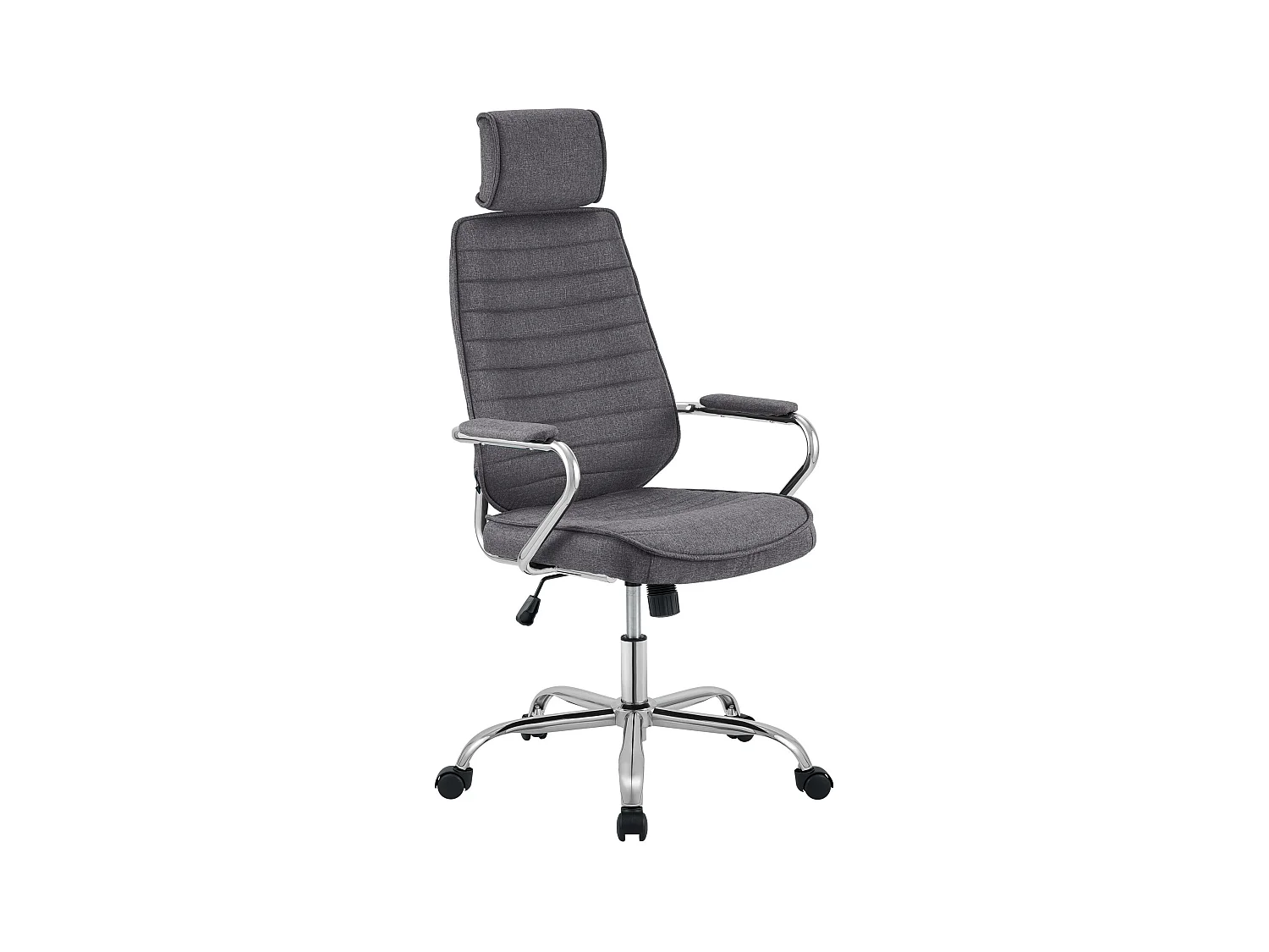 Chaise de bureau - Tissu - Gris foncé - Rako