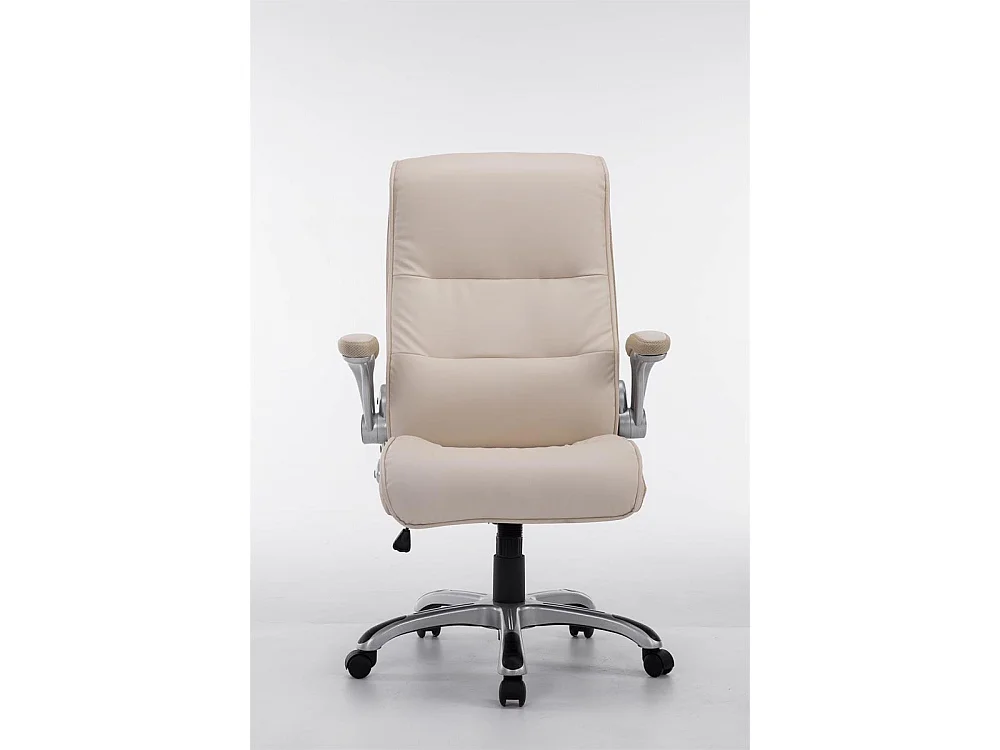 Chaise de bureau - Similicuir & Plastique - Crème - BIG Villach