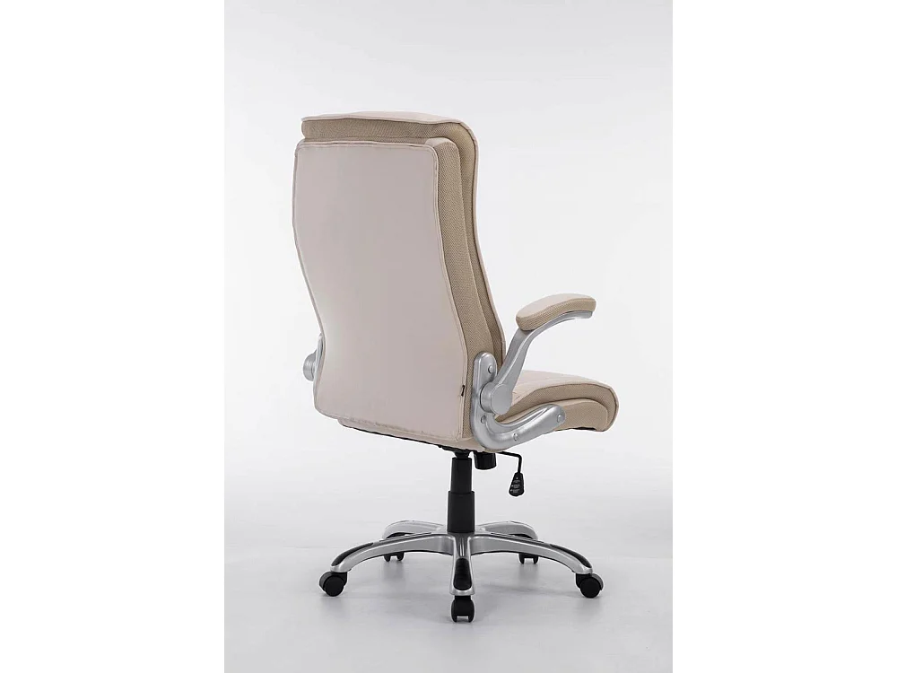 Chaise de bureau - Similicuir & Plastique - Crème - BIG Villach