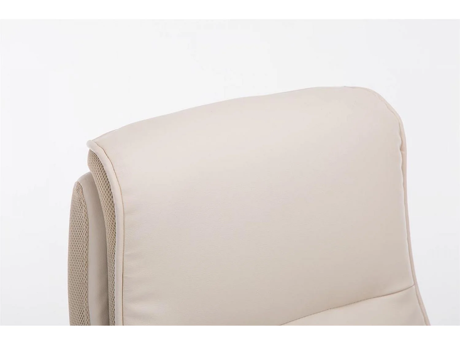 Chaise de bureau - Similicuir & Plastique - Crème - BIG Villach