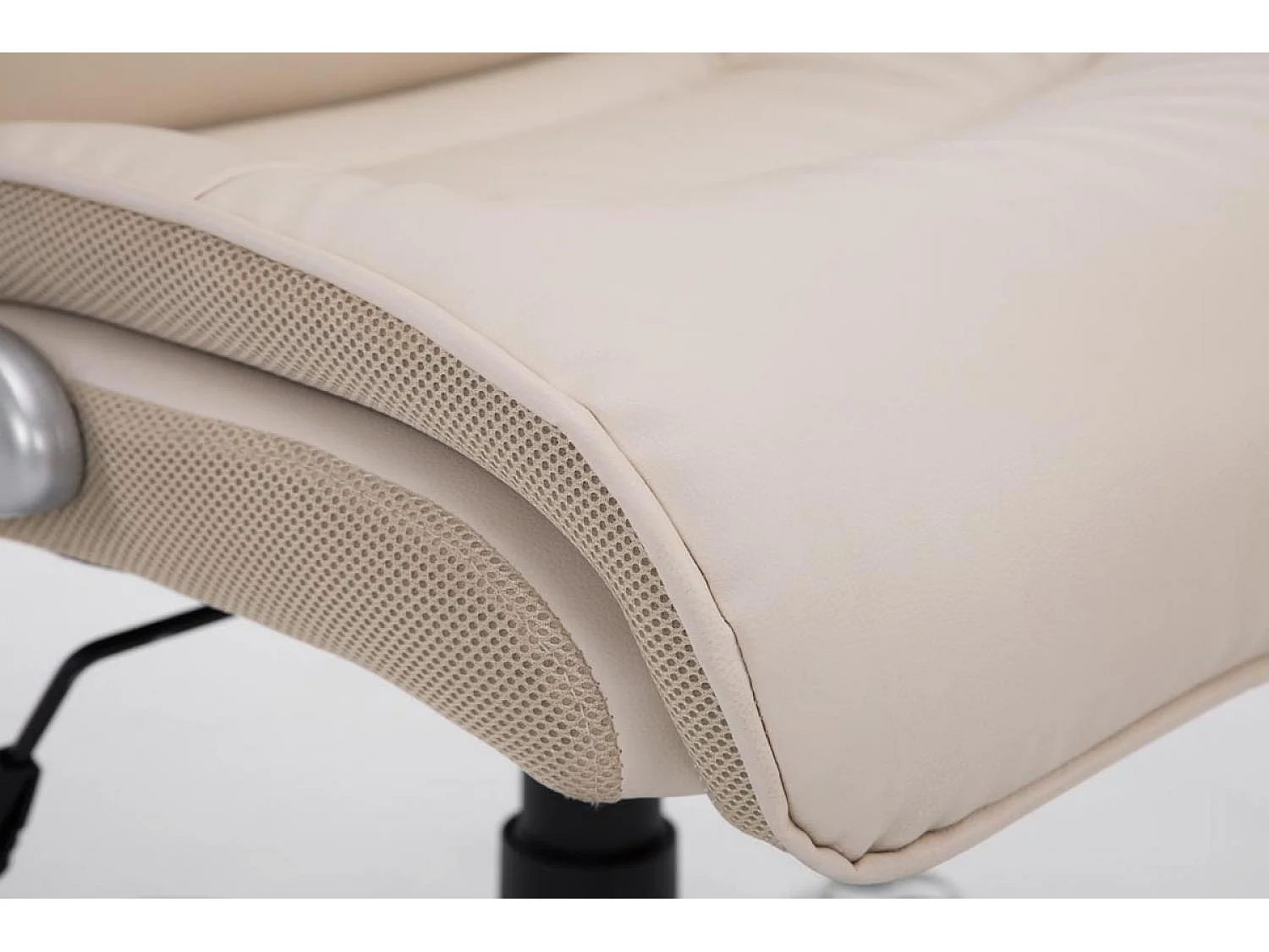 Chaise de bureau - Similicuir & Plastique - Crème - BIG Villach