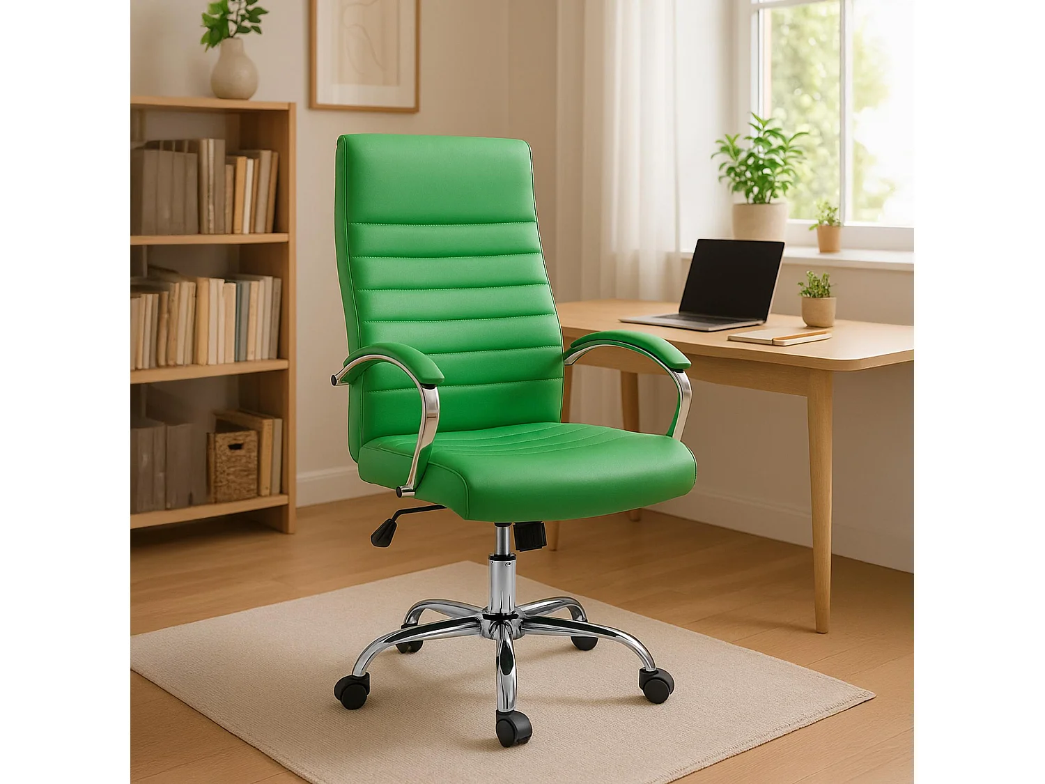 Chaise de bureau - Similicuir & Nature - Vert - Valais