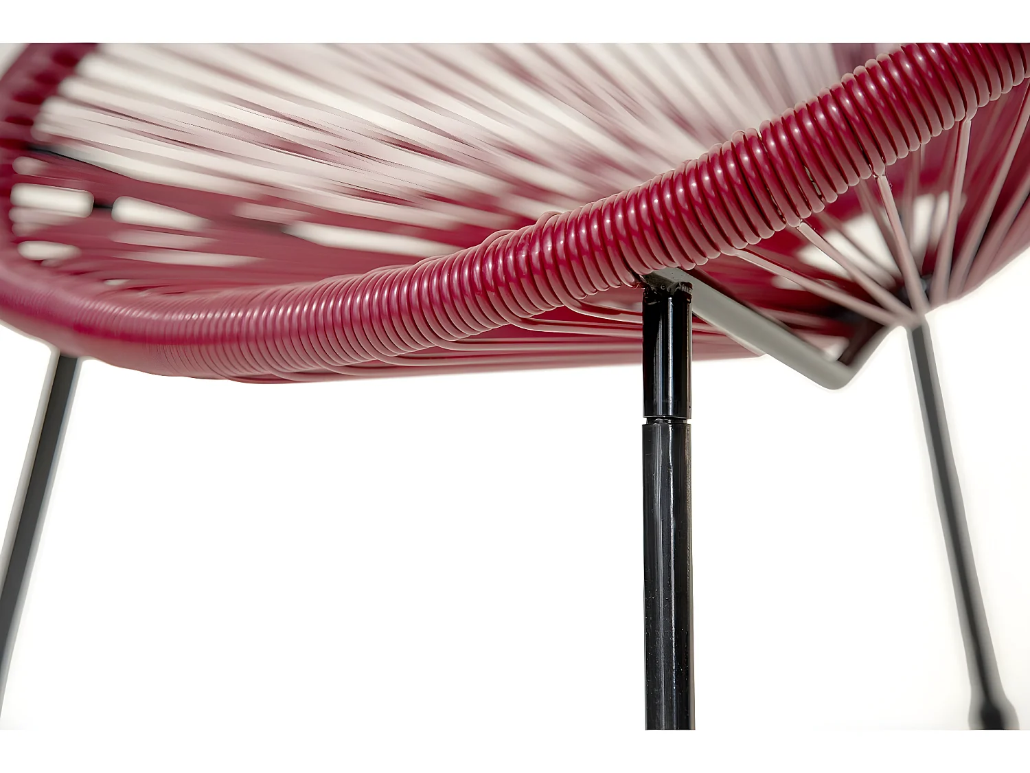 Juego de 2 sillones de jardín "Ania" - Rojo vino tinto