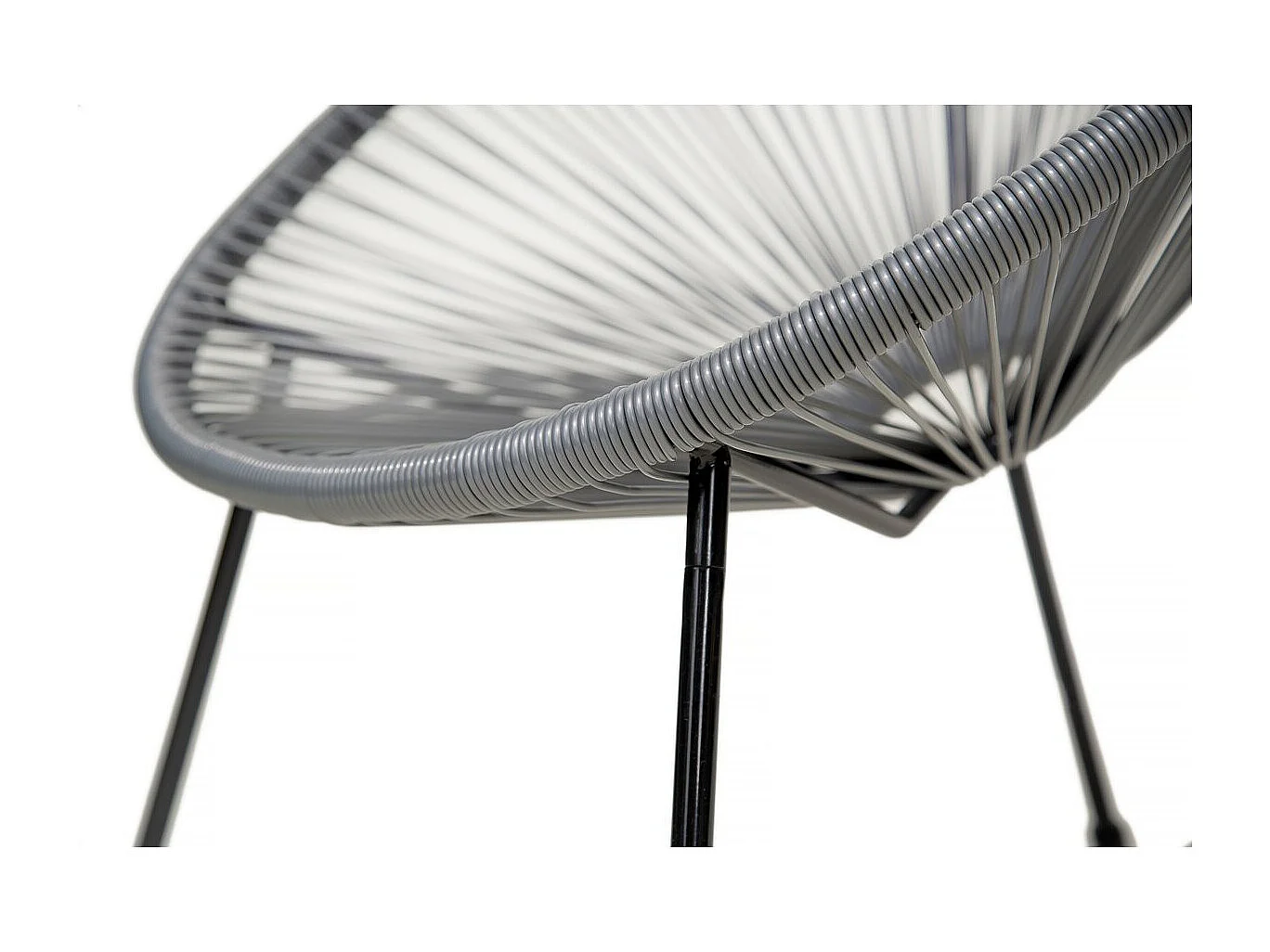 Juego de 2 sillones de jardín "Ania" - Gris