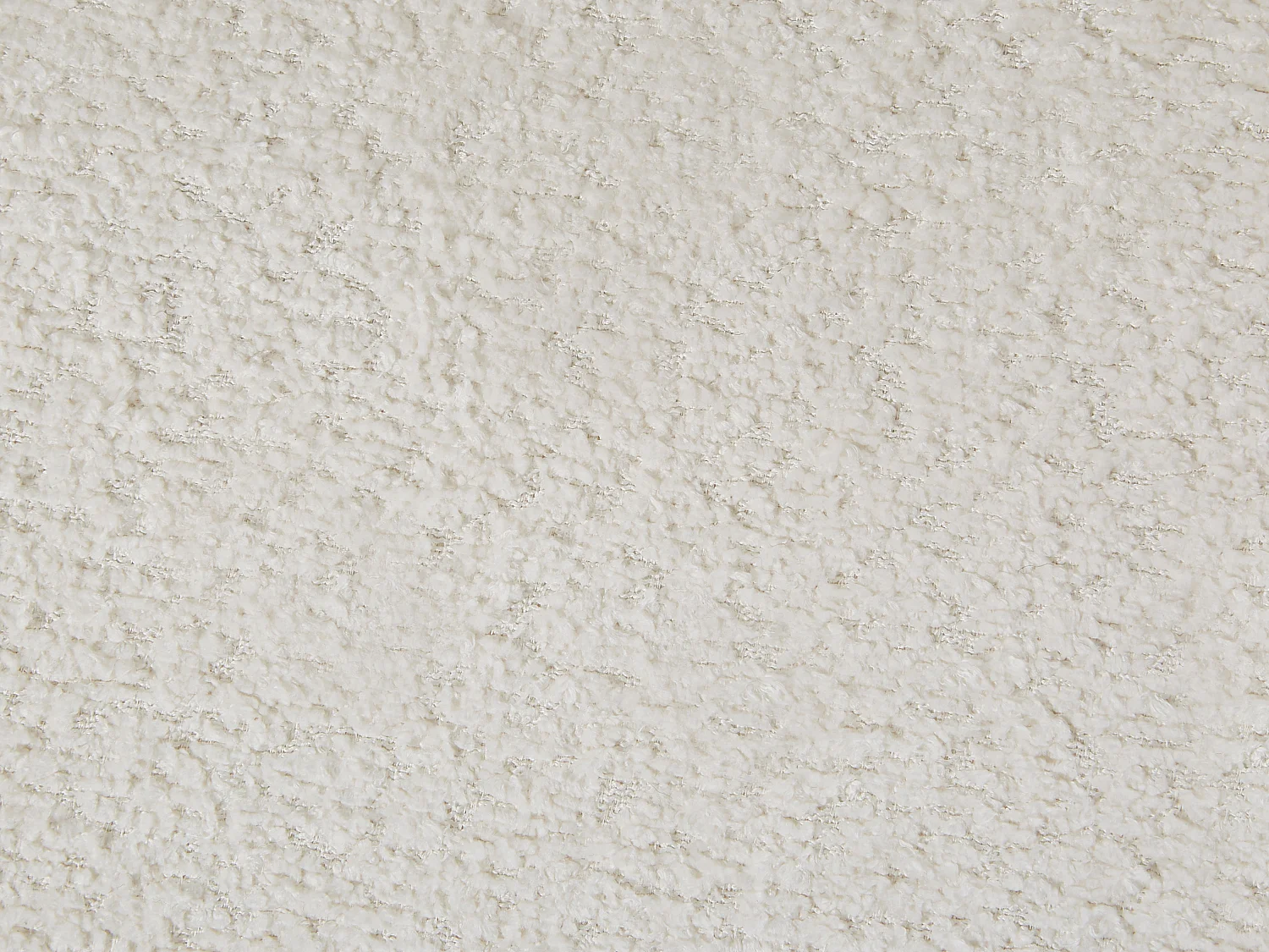 Lot de 2 chaises avec accoudoirs en tissu bouclette et métal noir - Blanc - DORNELA