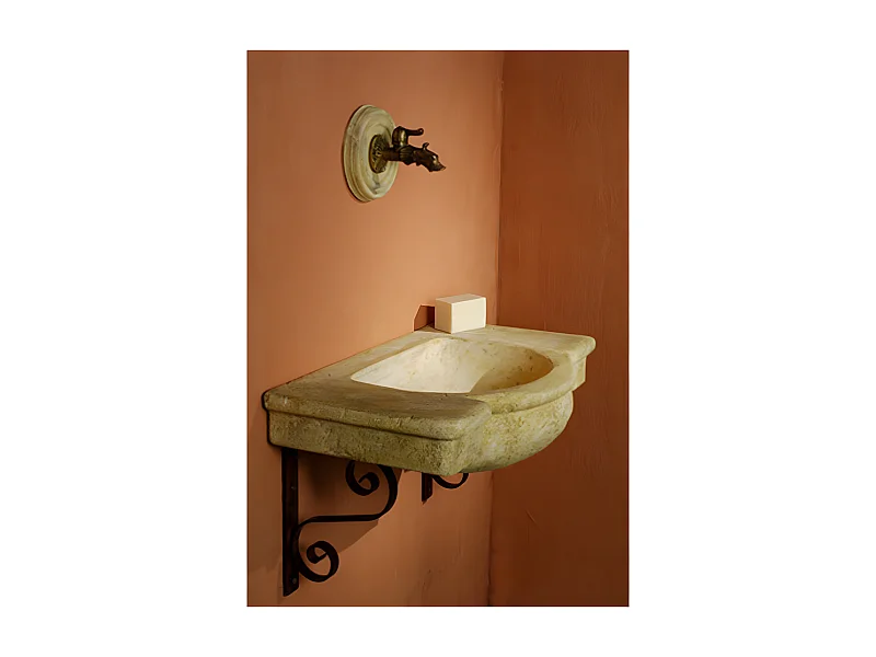 Fregadero de piedra "Parme" con grifo de latón