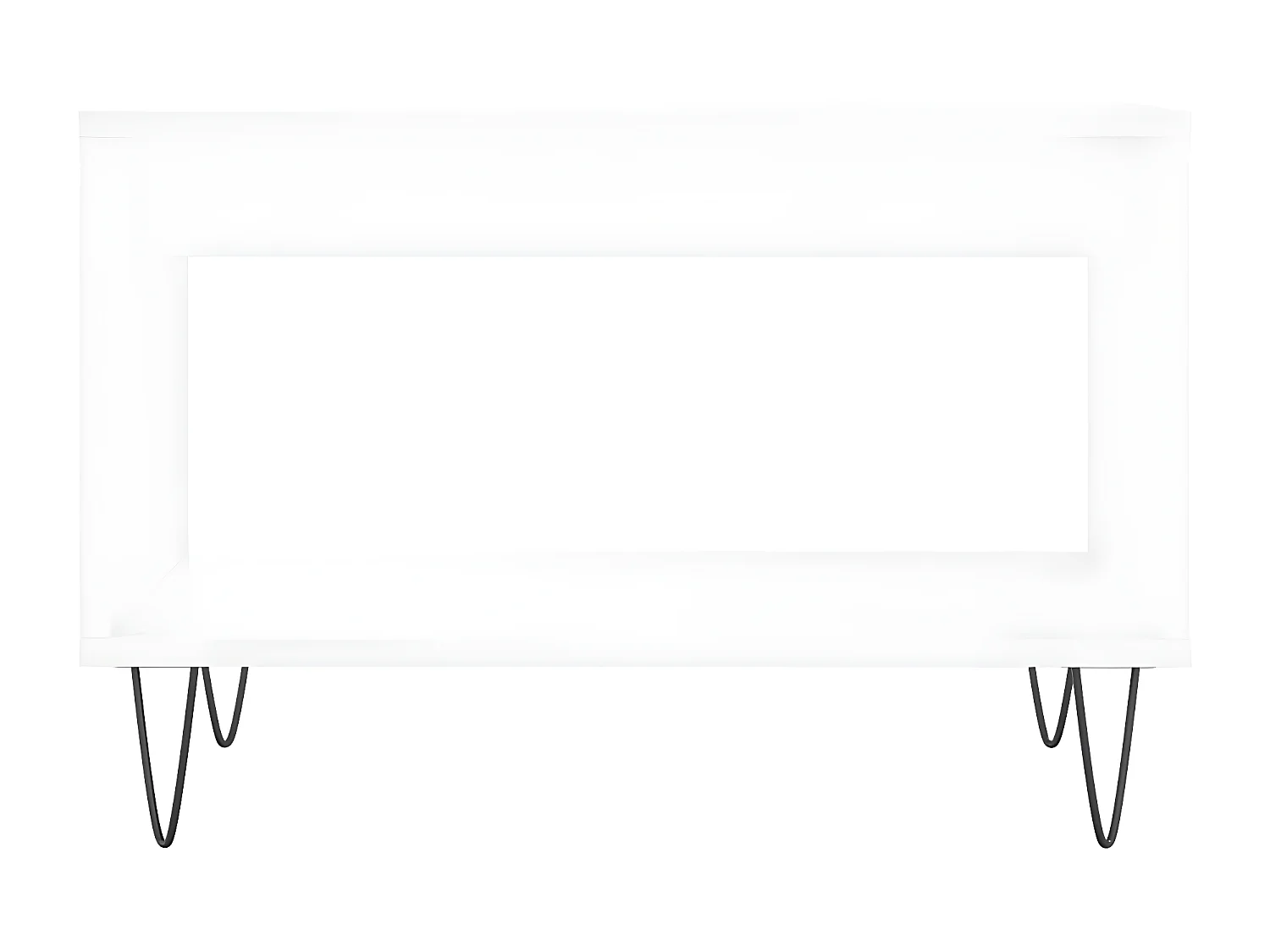 Couchtisch Beistelltisch Weiß 60x50x40 cm Holzwerkstoff -MN14373