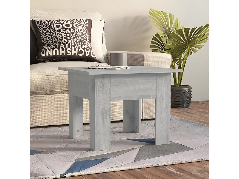 Couchtisch Beistelltisch Grau Sonoma 55x55x42 cm Holzwerkstoff -MN34736