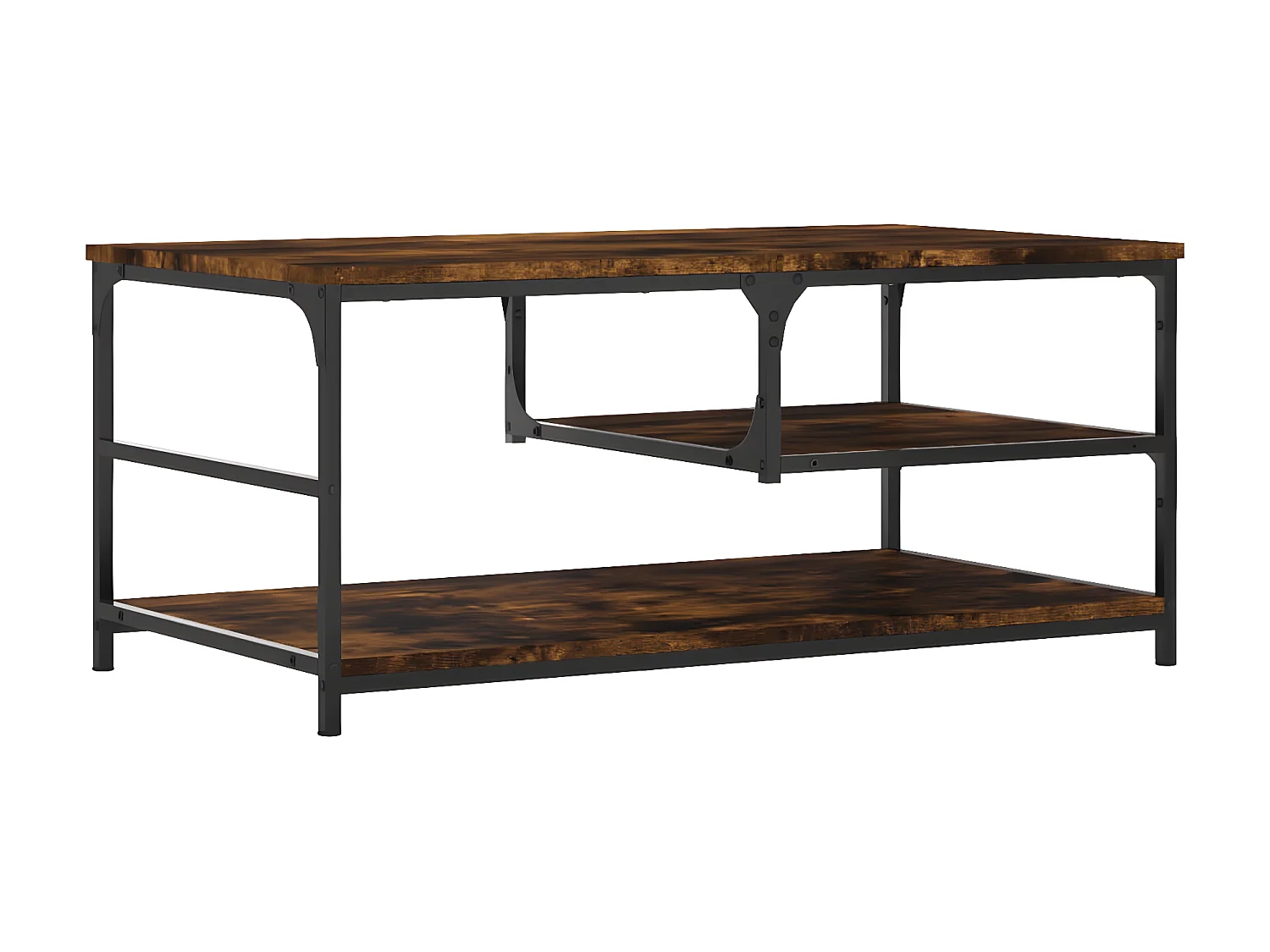 Couchtisch Beistelltisch Räuchereiche 90x49x40 cm Holzwerkstoff -MN95216