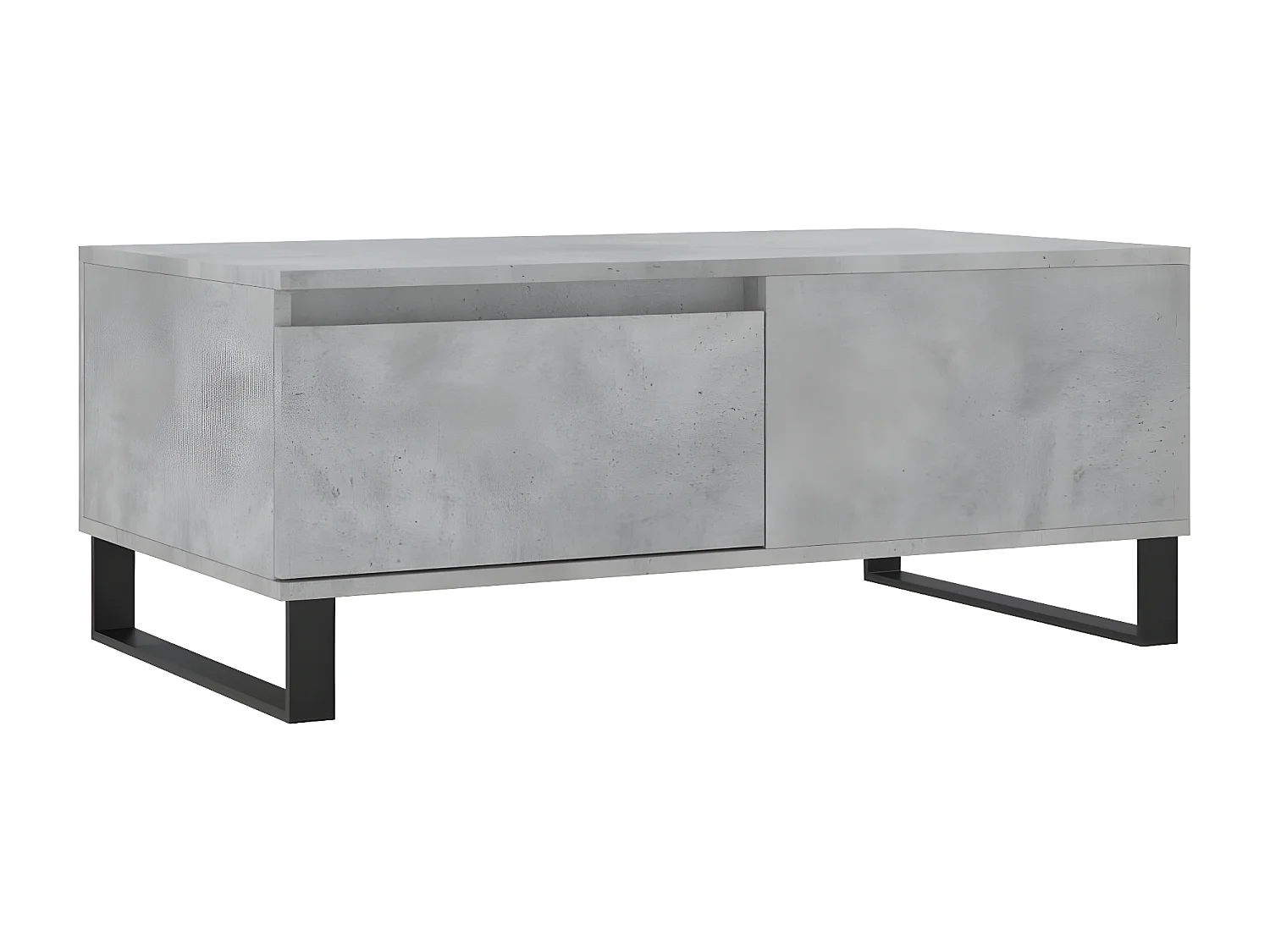 Couchtisch Beistelltisch Betongrau 90x50x36,5 cm Holzwerkstoff -MN78443