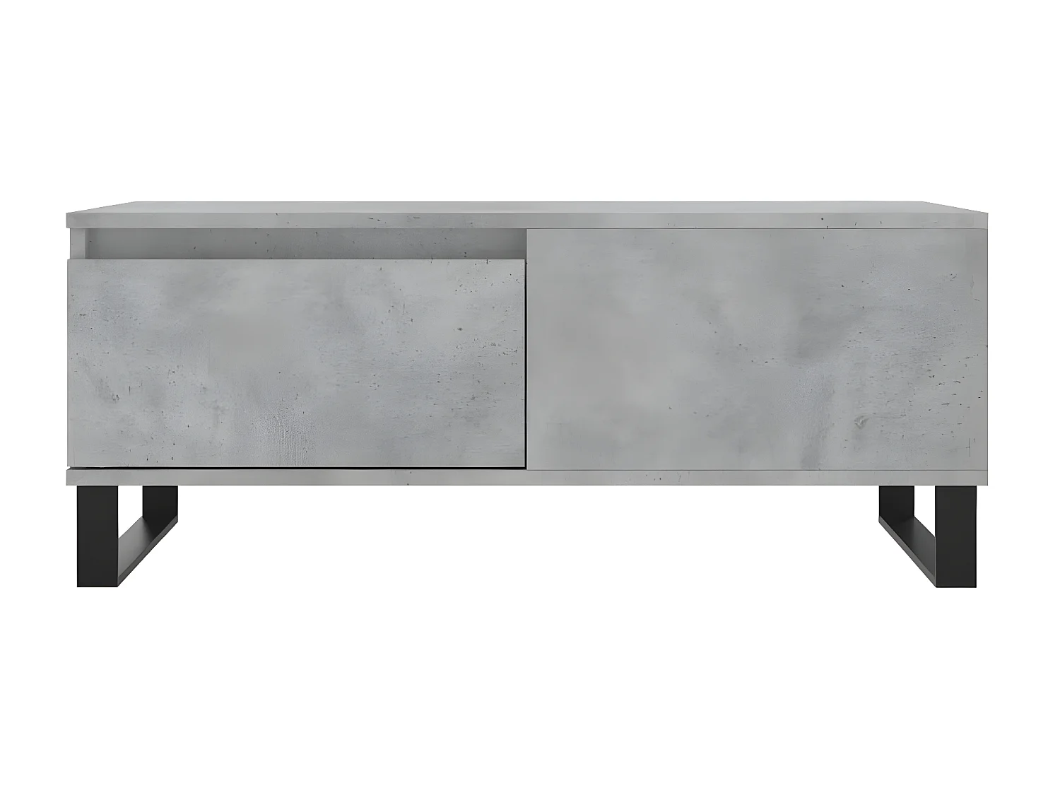 Couchtisch Beistelltisch Betongrau 90x50x36,5 cm Holzwerkstoff -MN78443