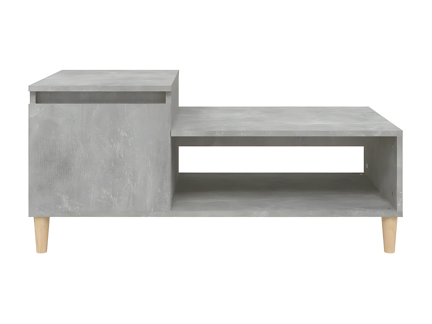 Couchtisch Beistelltisch Betongrau 100x50x45 cm Holzwerkstoff -MN87153