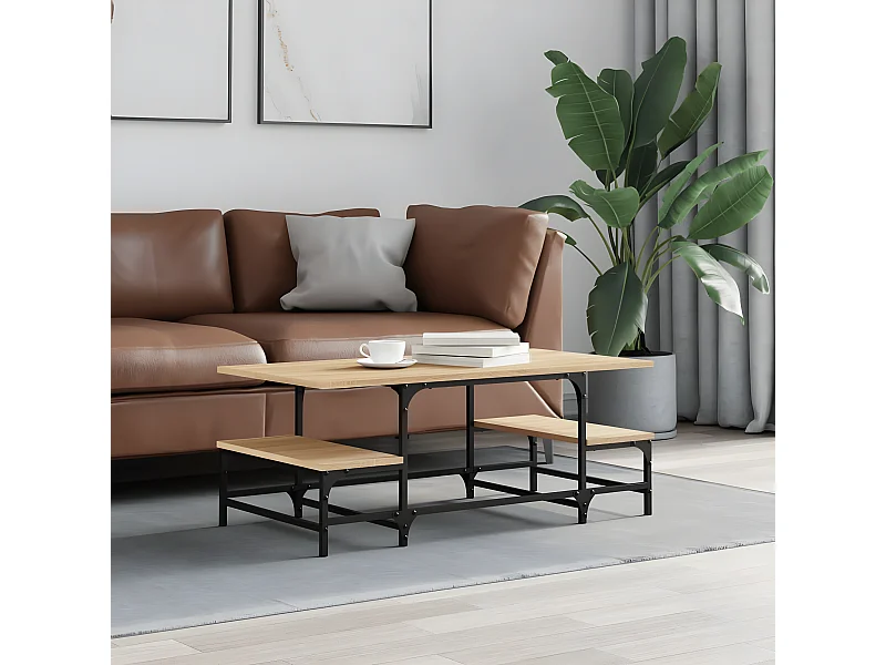 Couchtisch Beistelltisch Sonoma-Eiche 100x50,5x40 cm Holzwerkstoff -MN60642