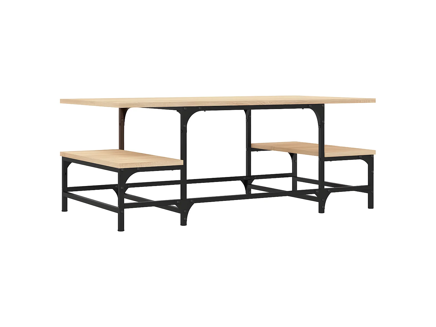 Couchtisch Beistelltisch Sonoma-Eiche 100x50,5x40 cm Holzwerkstoff -MN60642